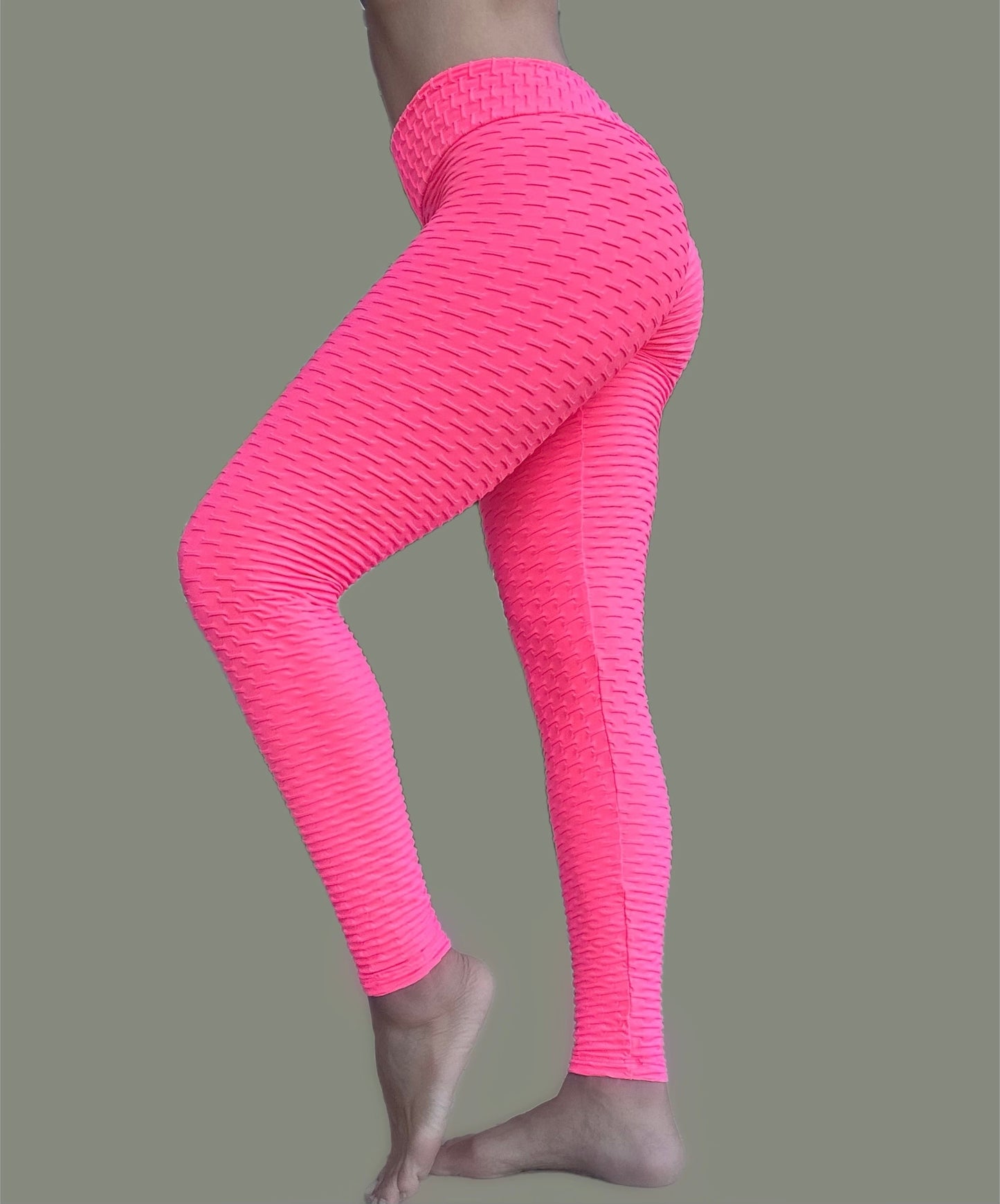 Honeycomb Leggings Bubble pink