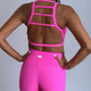 Neon Pink Zig Zag Miami Vice Crop Top