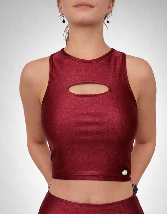 Alyssa Lustrous Crop Top