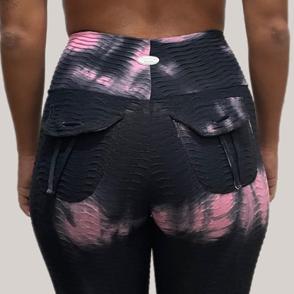 Silver Pocket Tie Dye Capris