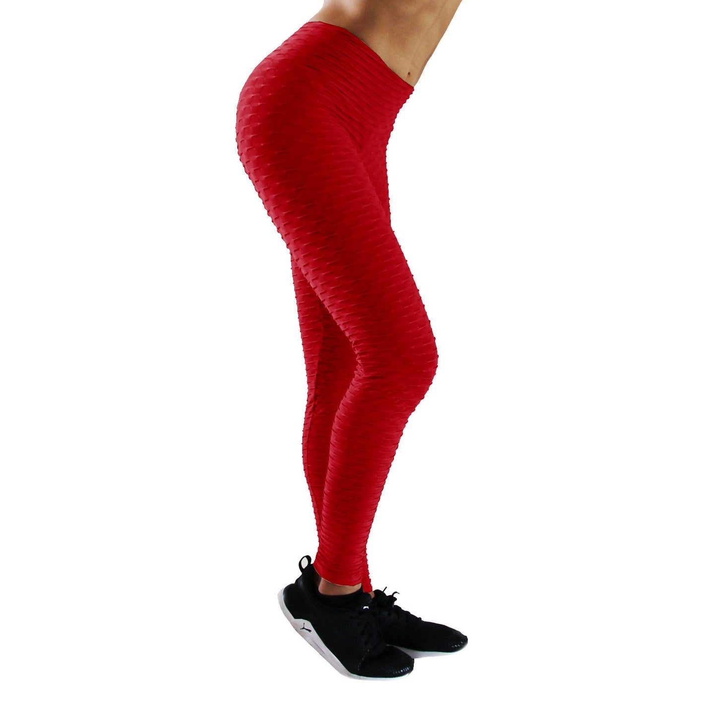 Wholesale Mono B RED - Laser-Cut Highwaist Leggings for your store