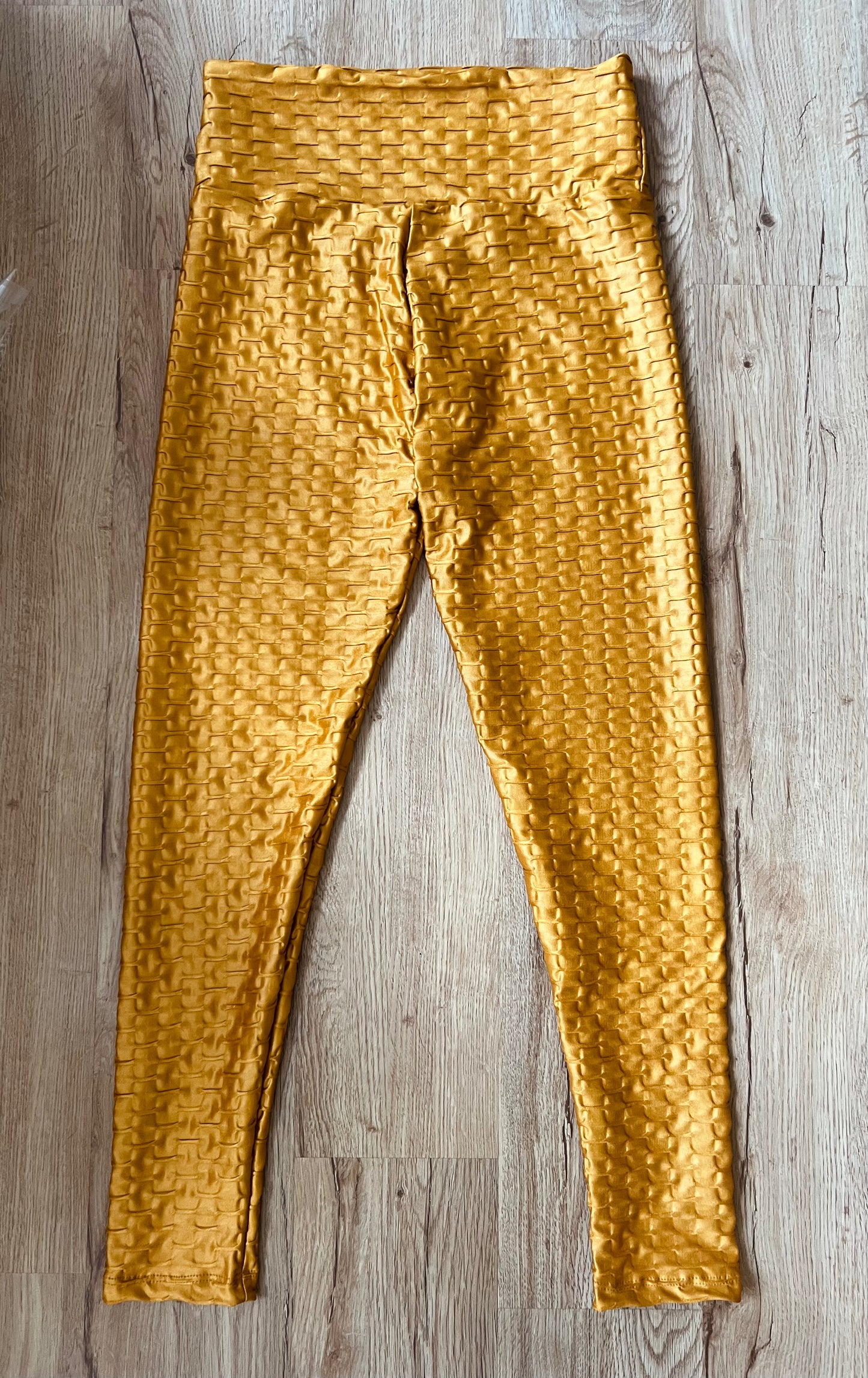 Metallic Honeycomb High waisted Leggings